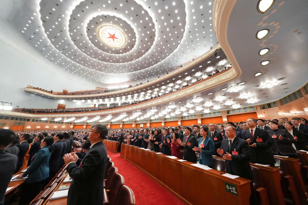 3月5日，第十四屆全國人民代表大會第二次會議在北京人民大會堂開幕。